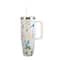 30oz. White Splatter Stainless Steel Insulated Tumbler by Celebrate It™